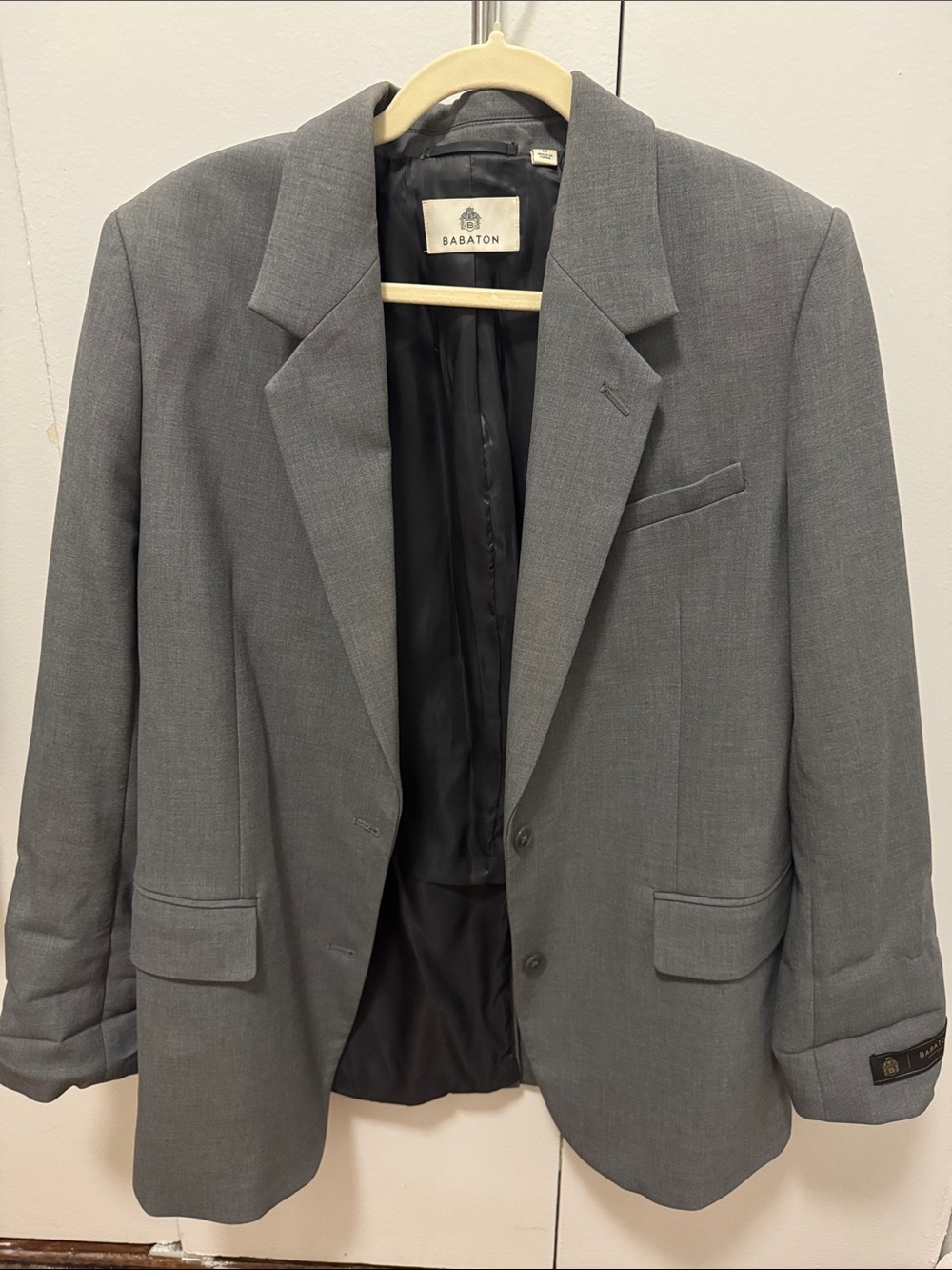 Babaton Gray Single-Breasted Sport Coat